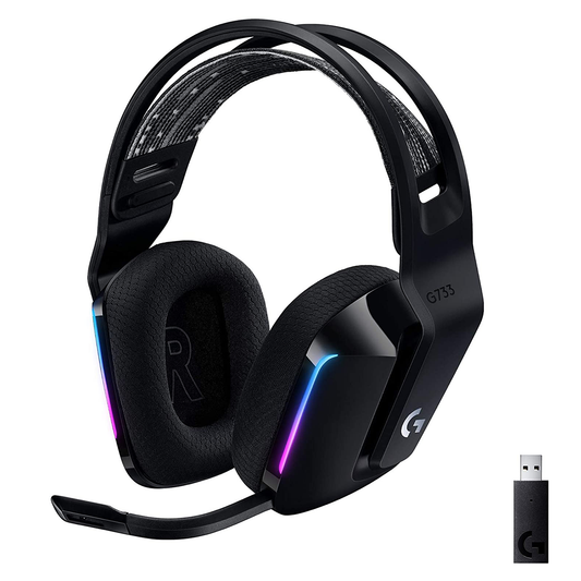 Audífonos Gamer Logitech G733 Inalámbricos Sonido 7.1 RGB Negro