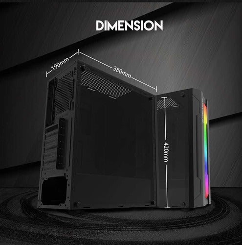 Gabinete Gamer Fantech Strike Cg72 Rgb – imagen 2
