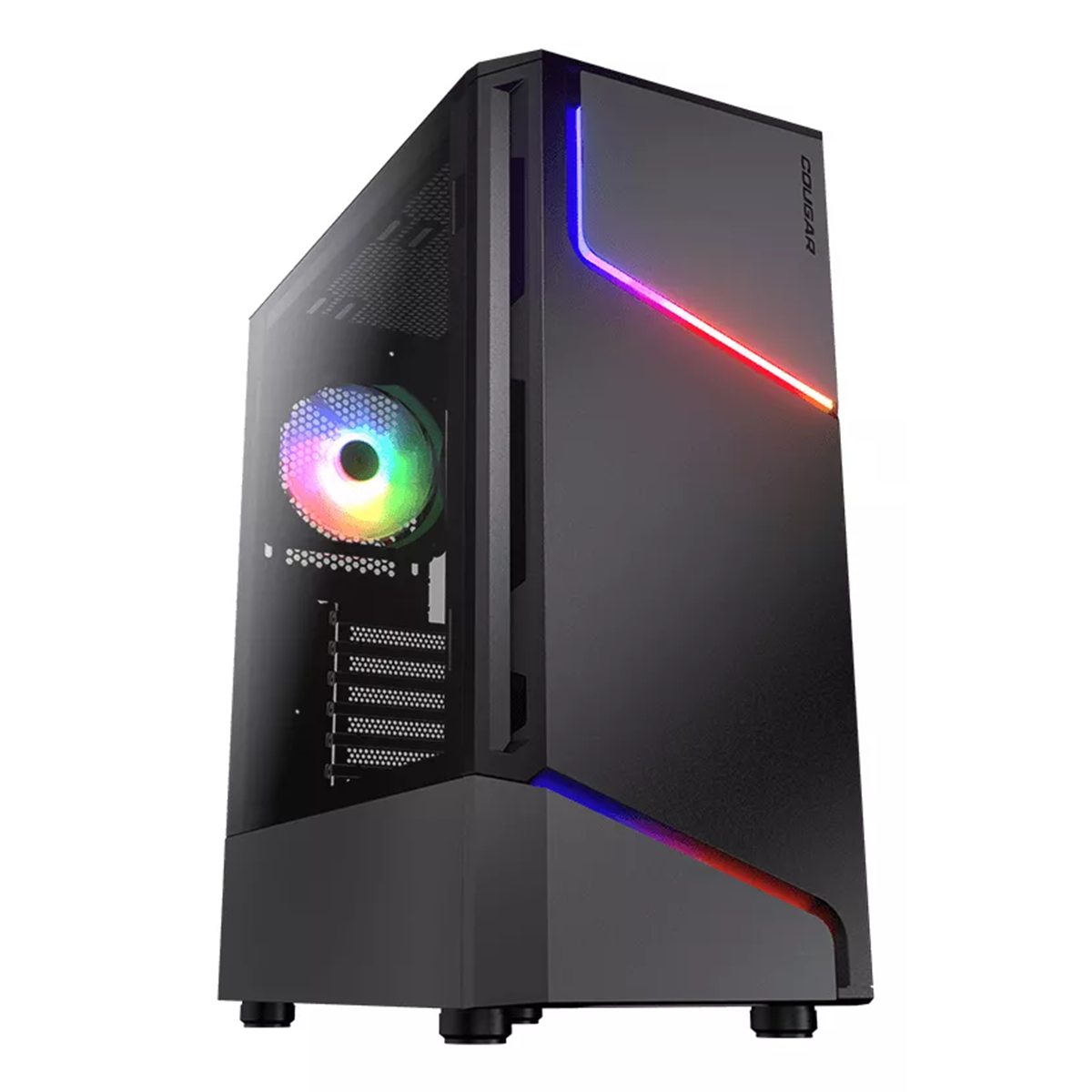 Gabinete Gamer Cougar Mx360 RGB Mid Tower Negro
