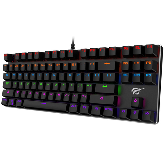 Teclado Gamer Mecanico Gamenote KB435L RGB Negro