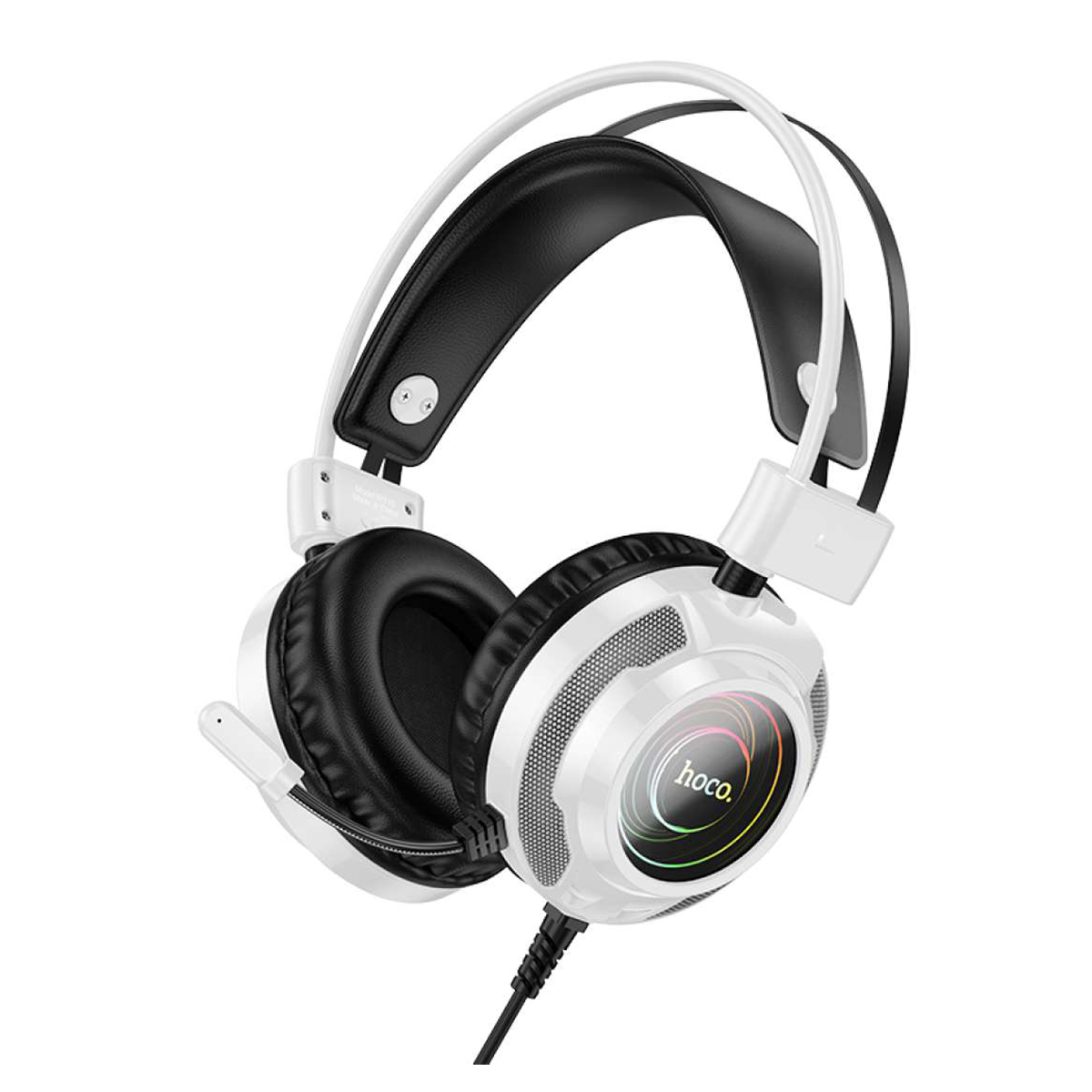 Audifonos Gamer Hoco W110 Usb + 3.5mm Blanco