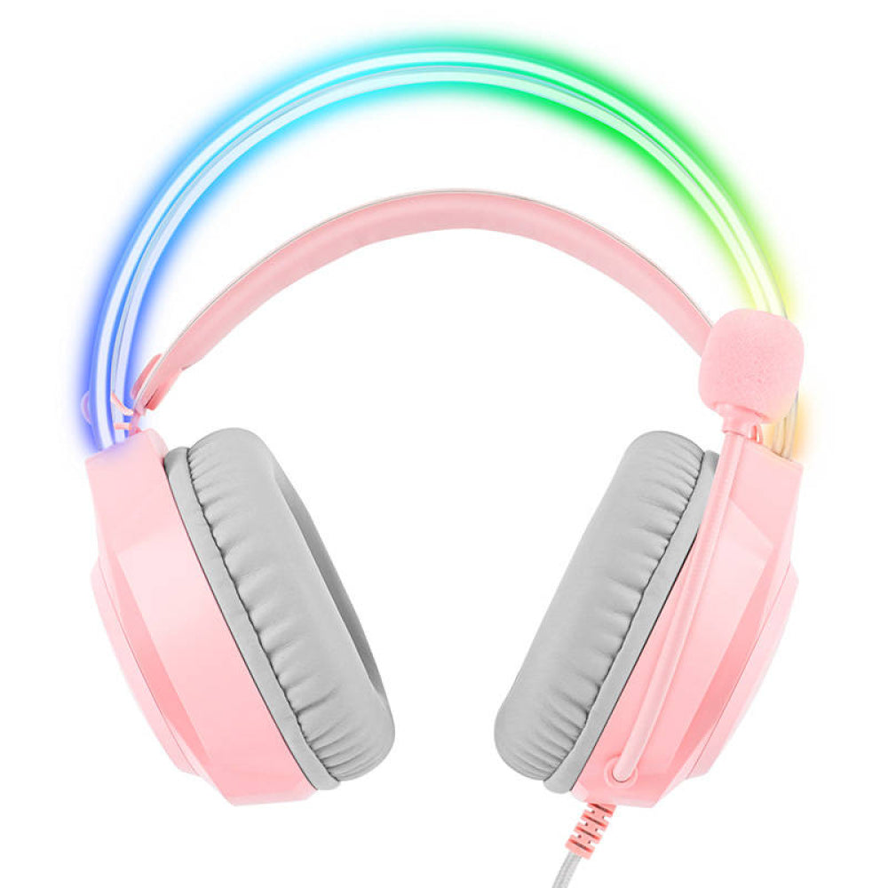Audifonos Gamer Onikuma X26 Rgb 3.5mm Rosado – imagen 2