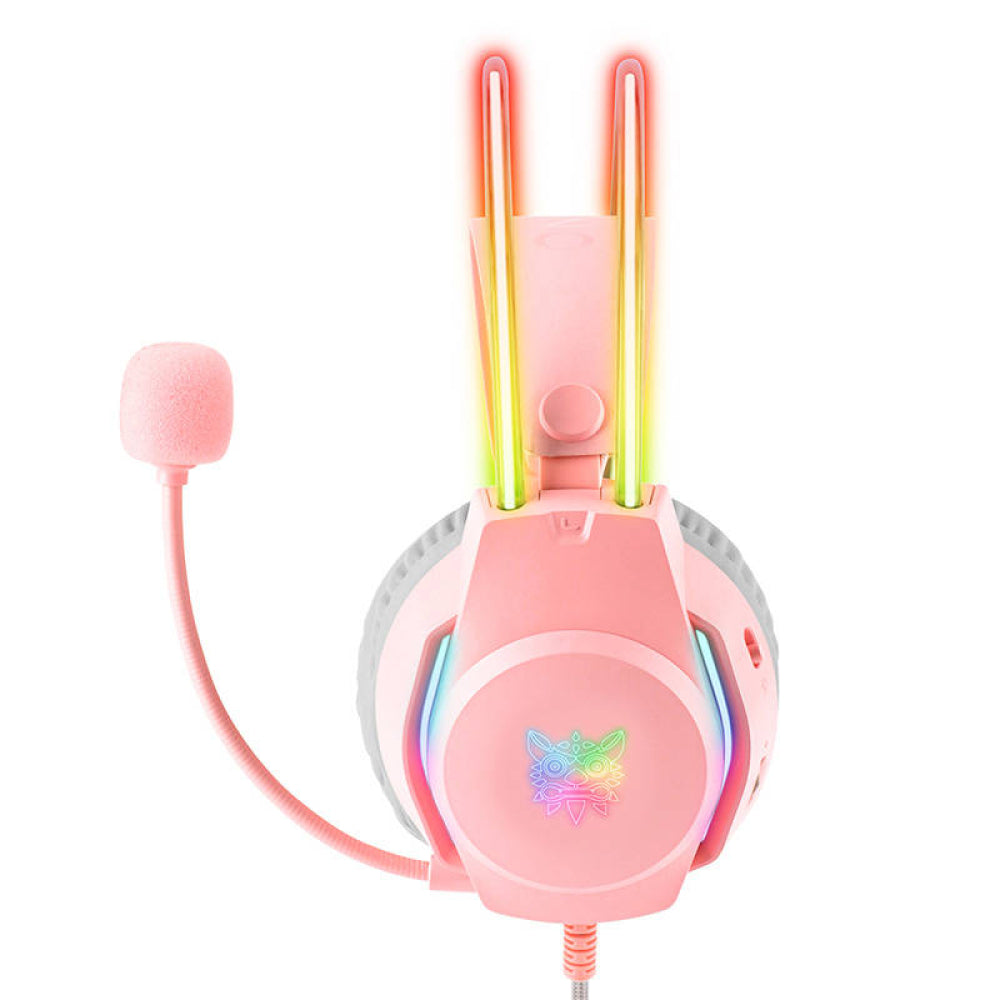 Audifonos Gamer Onikuma X26 Rgb 3.5mm Rosado – imagen 3