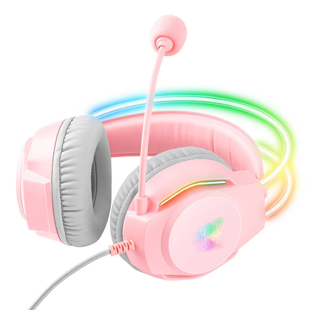Audifonos Gamer Onikuma X26 Rgb 3.5mm Rosado – imagen 4