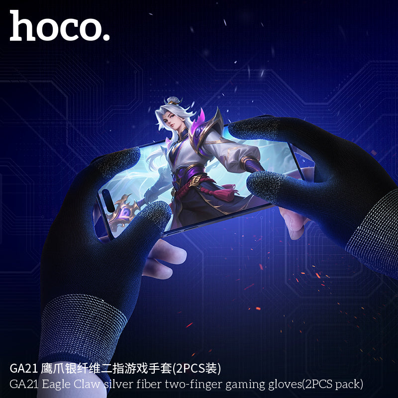 Guantes Gamer Hoco Ga21 Para Pantallas Smartphone Tablet Negro – imagen 3