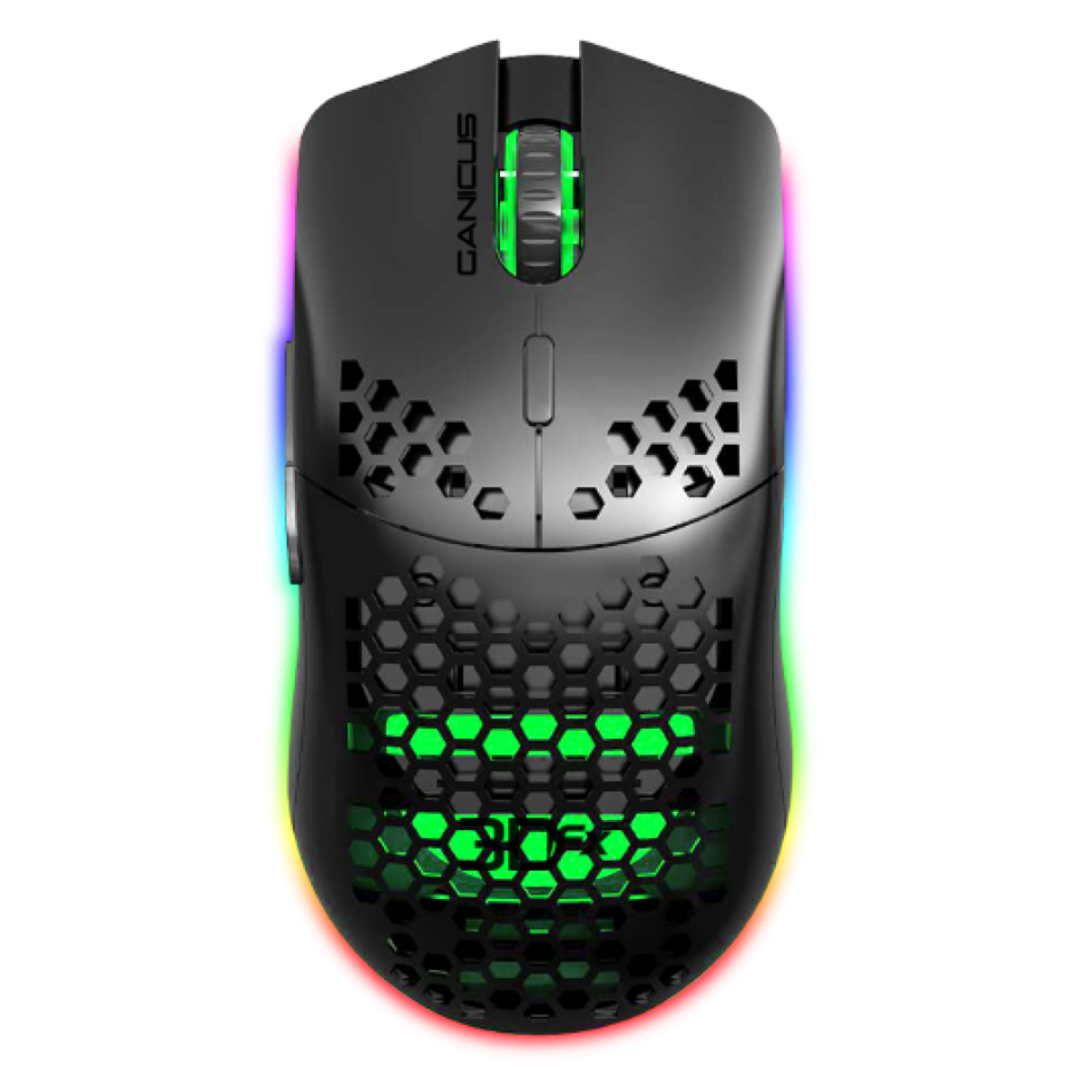 Mouse Gamer 3dfx Ganicus 6400 Dpi Rgb Negro
