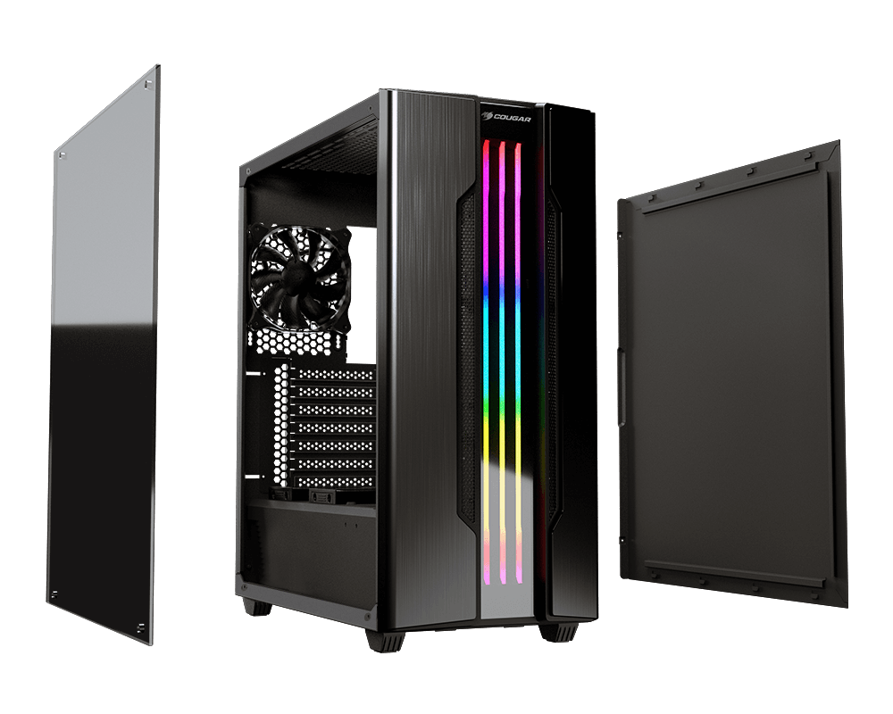 Gabinete Gamer Cougar Gemini S Iron Grey Rgb – imagen 2