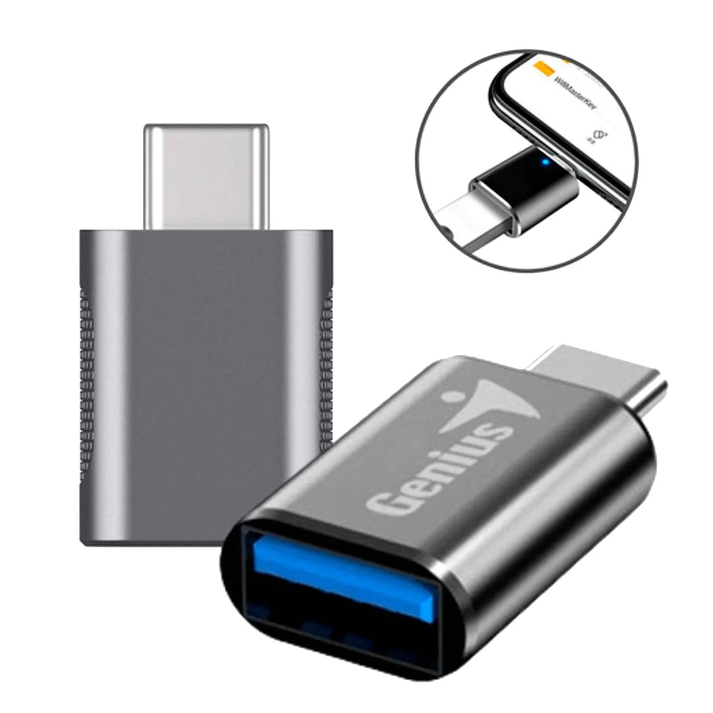 Adaptador Tipo C a Usb 3.0 Genius Acc-c2a Negro – imagen 2