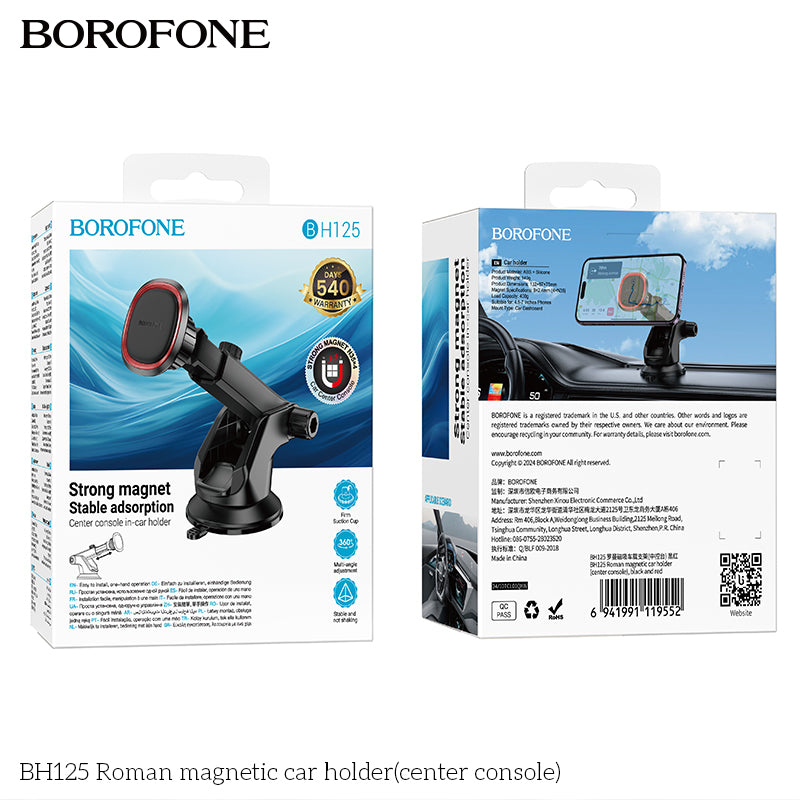 Soporte De Auto Tablero Parabrisas Borofone Bh125 Negro – imagen 2