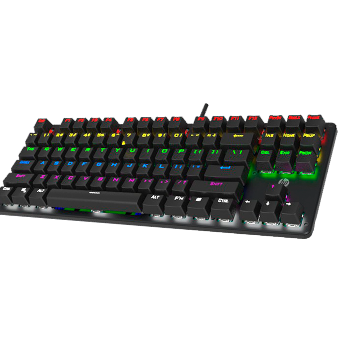 Teclado Gamer Mecánico Rgb Hp Gk200 Negro