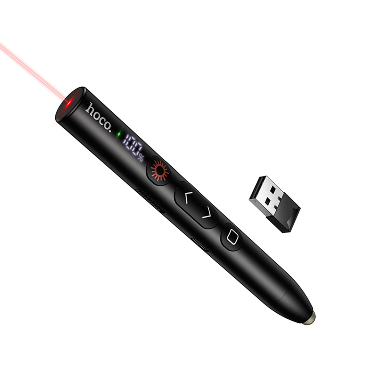 Presentador Diapositiva Puntero Láser Hoco Gm203 Negro