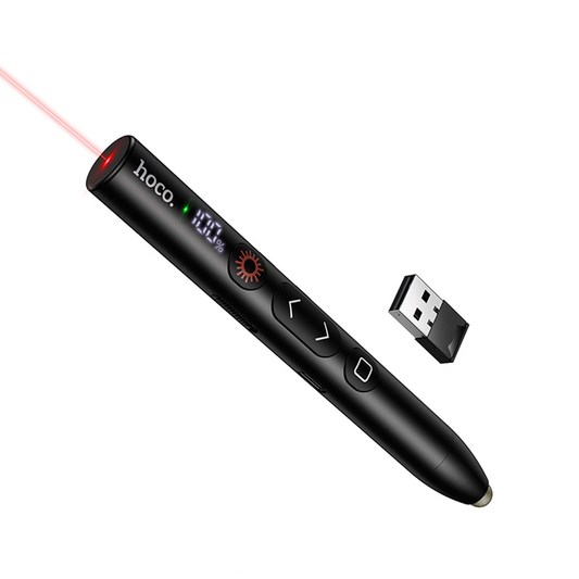 Presentador Diapositiva Puntero Láser Hoco Gm203 Negro