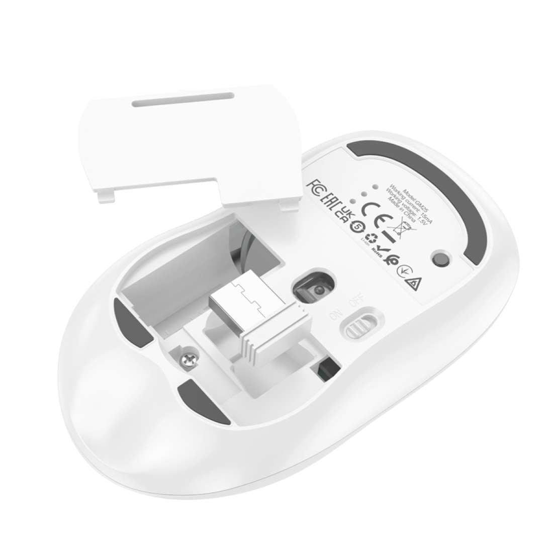 Mouse Hoco Dual Bluetooth Wireless Gm25 Blanco – imagen 3
