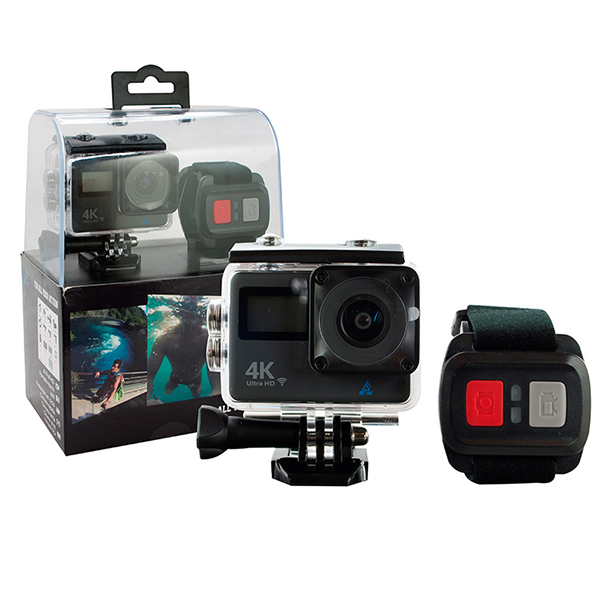 Camara Deportiva Go Camp 4K Wifi Negra