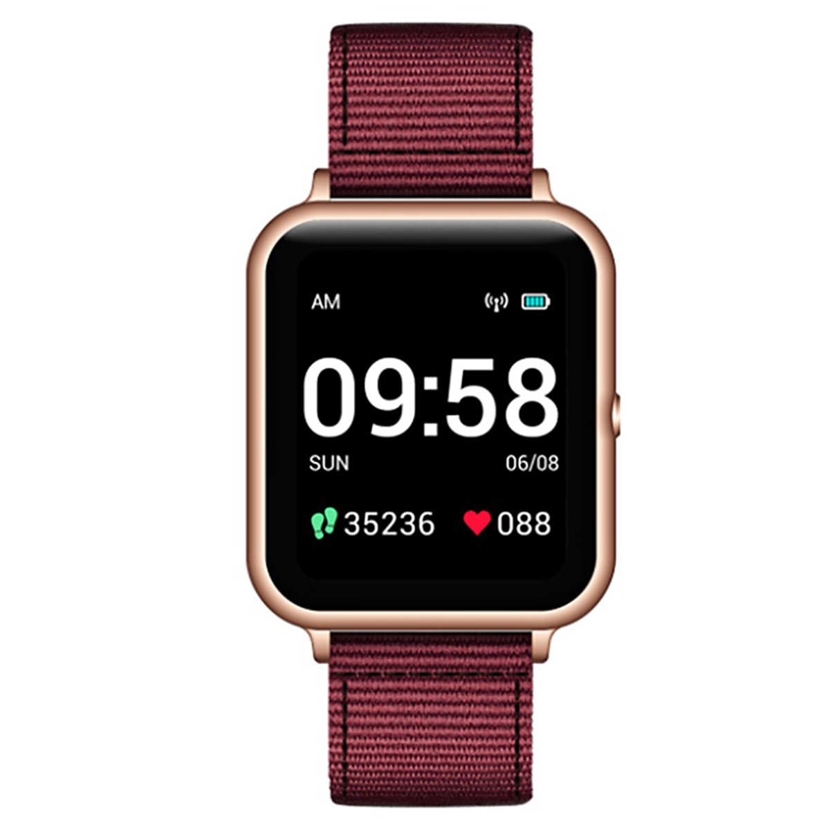 Reloj Smartwatch Lenovo S2 Dorado Rojo