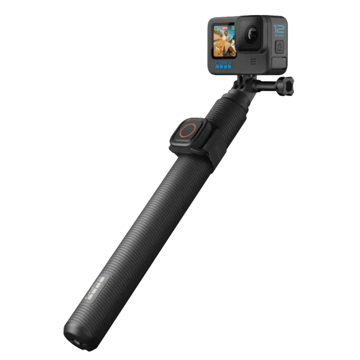 Bastón de Extensión y Control Remoto Obturador Sumergible Gopro Negro