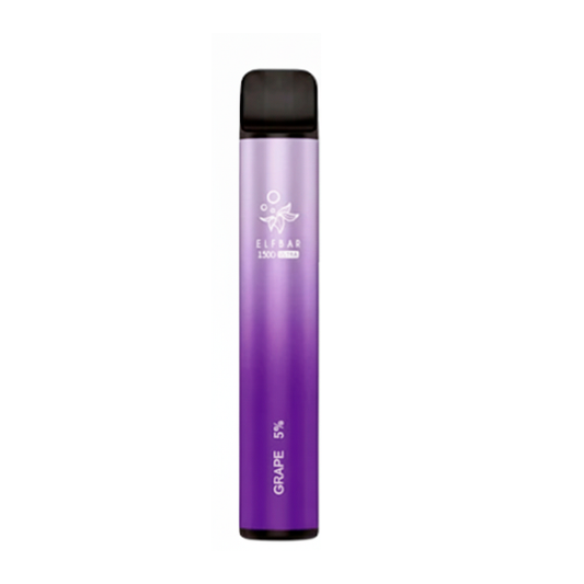 Vaporizador Elfbar Bateria Recargable 1500 Puff Uva