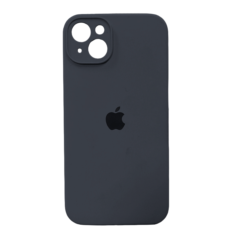 Carcasa Silicona Antideslizante Con Logo Iphone 14 Plus Colores