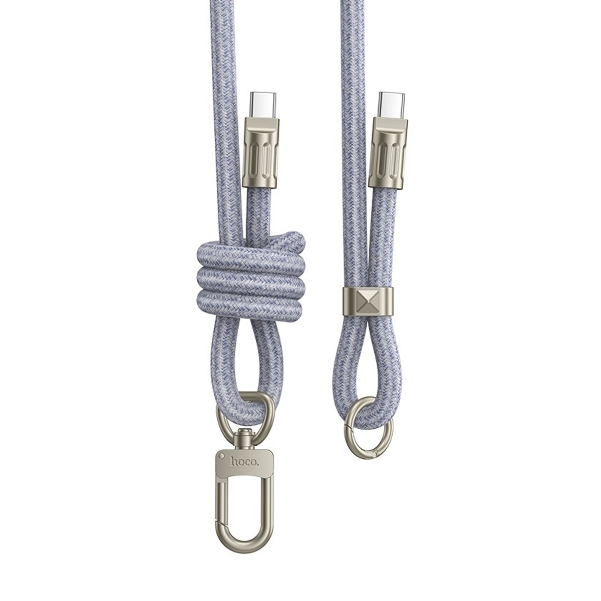 Cable Pulsera De Carga Tipo C a Tipo C Hoco Gh7 Gris