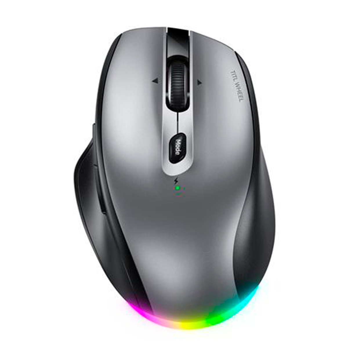 Mouse Ergonomico Dual Wireless Bluetooth Meetion Btm007 Negro