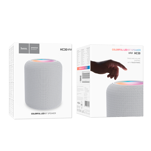 Parlante Bluetooth Hoco Hc30 Fm Tf Usb Tws Gris – imagen 2