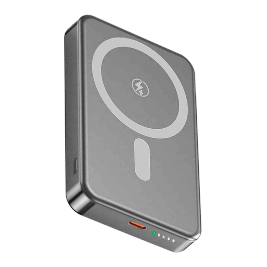 Bateria Cargador Magsafe iPhone Externa Magnetica 10000 Mah Gris