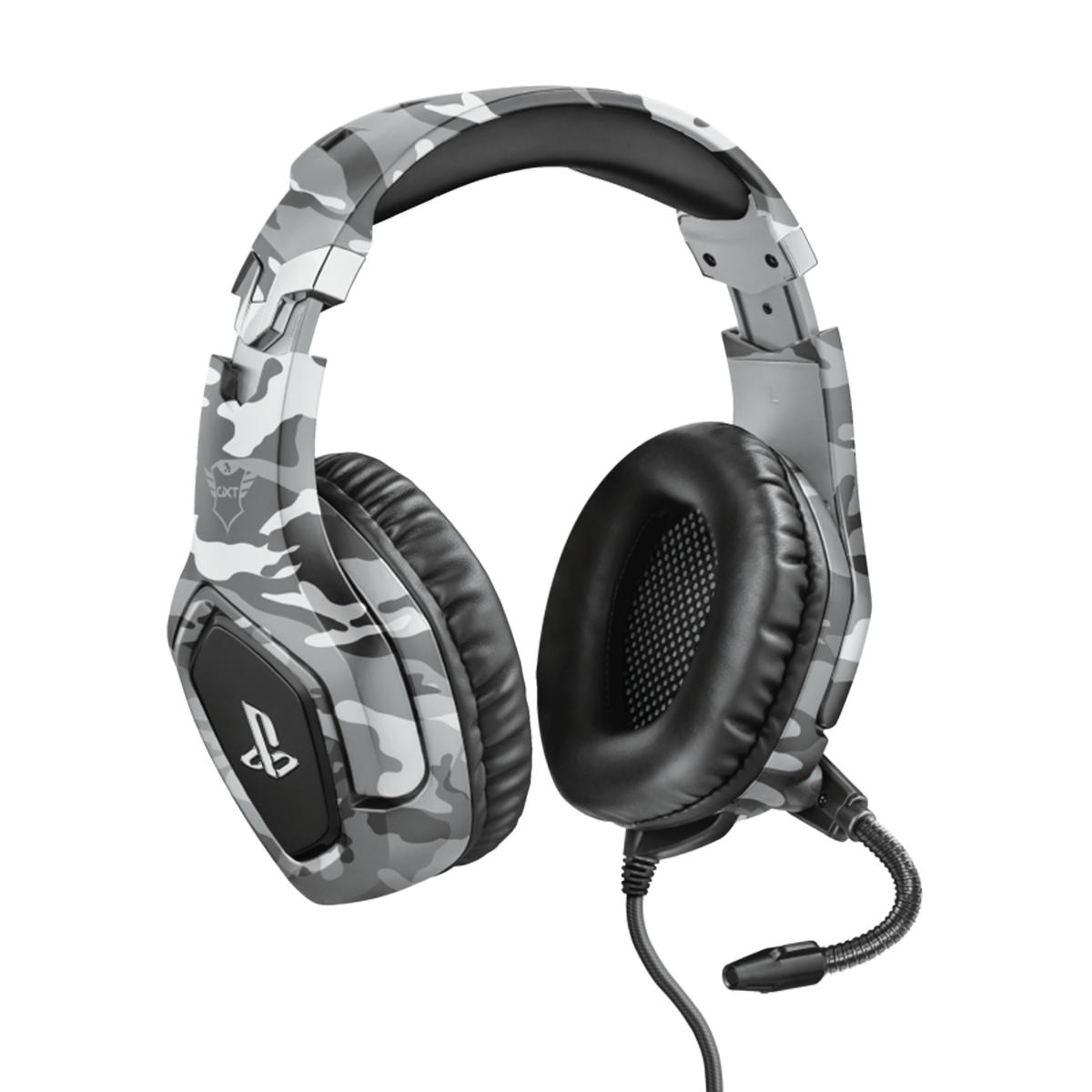 Audifonos Gamer Trust Gxt 488 Forze Pc Ps4 Switch Xbox Camu Gris