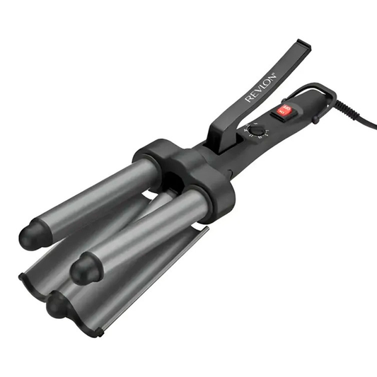 Ondulador Pelo Revlon Waver Jumbo De 3 Barriles Gris