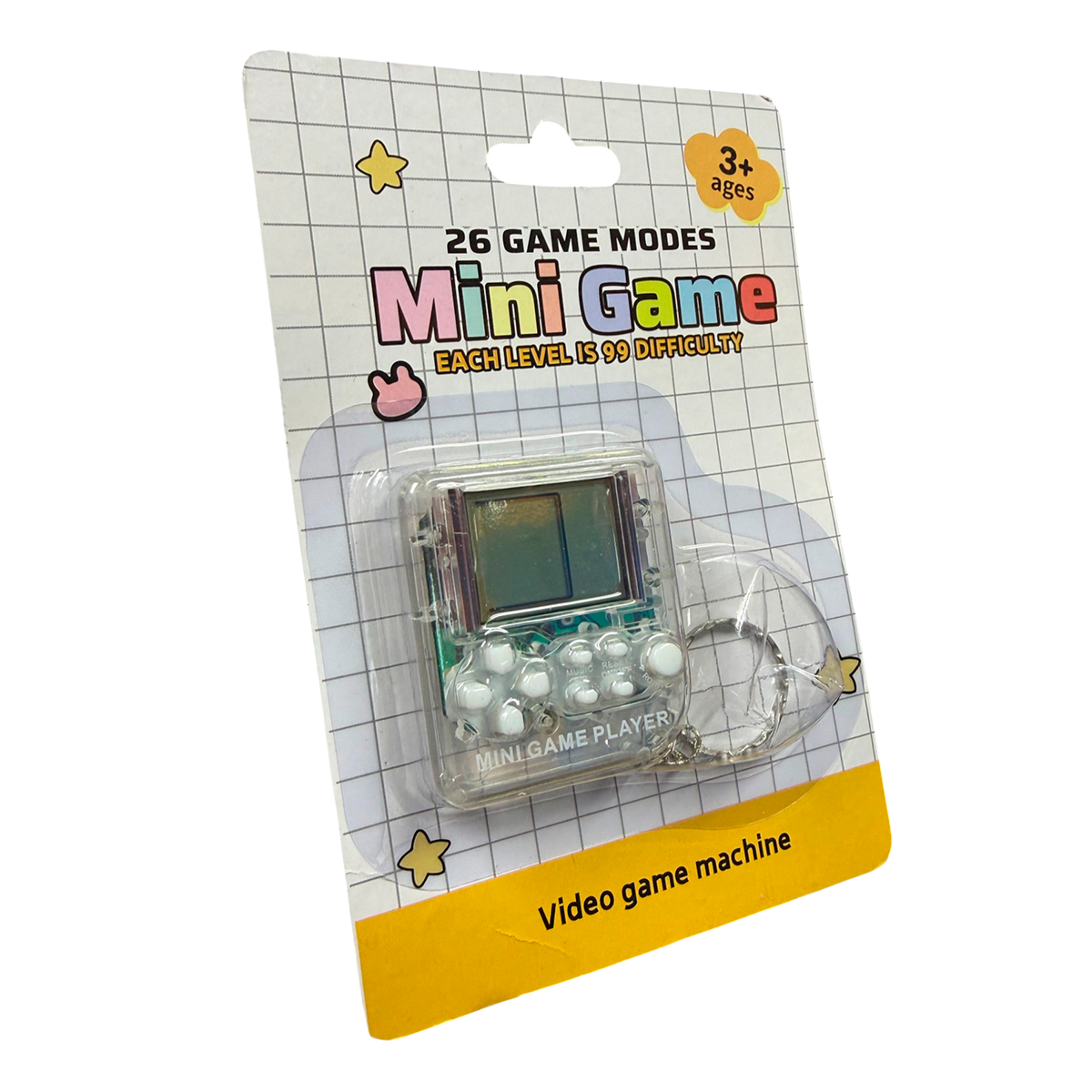 Llavero Gamer MiniGame 26 Juegos Retro Colores