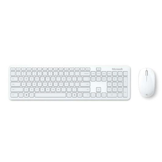 Microsoft Combo Teclado + Mouse Inalámbrico Desktop QHG-00033 Blanco