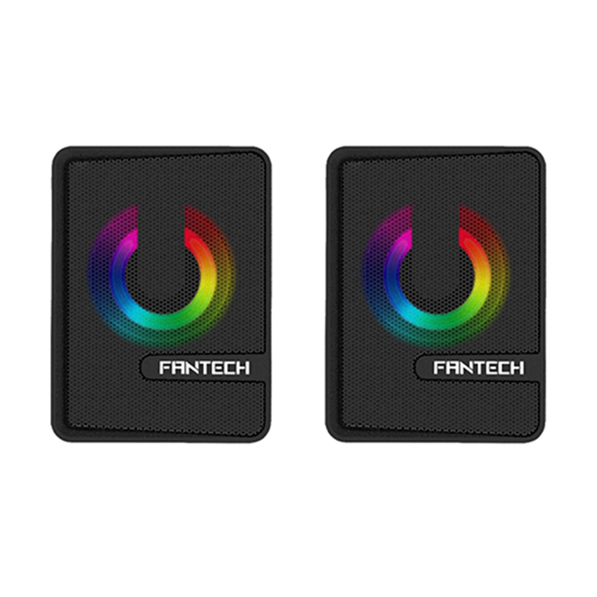 Parlantes Gamer Fantech Beat Gs203 Rgb Negro