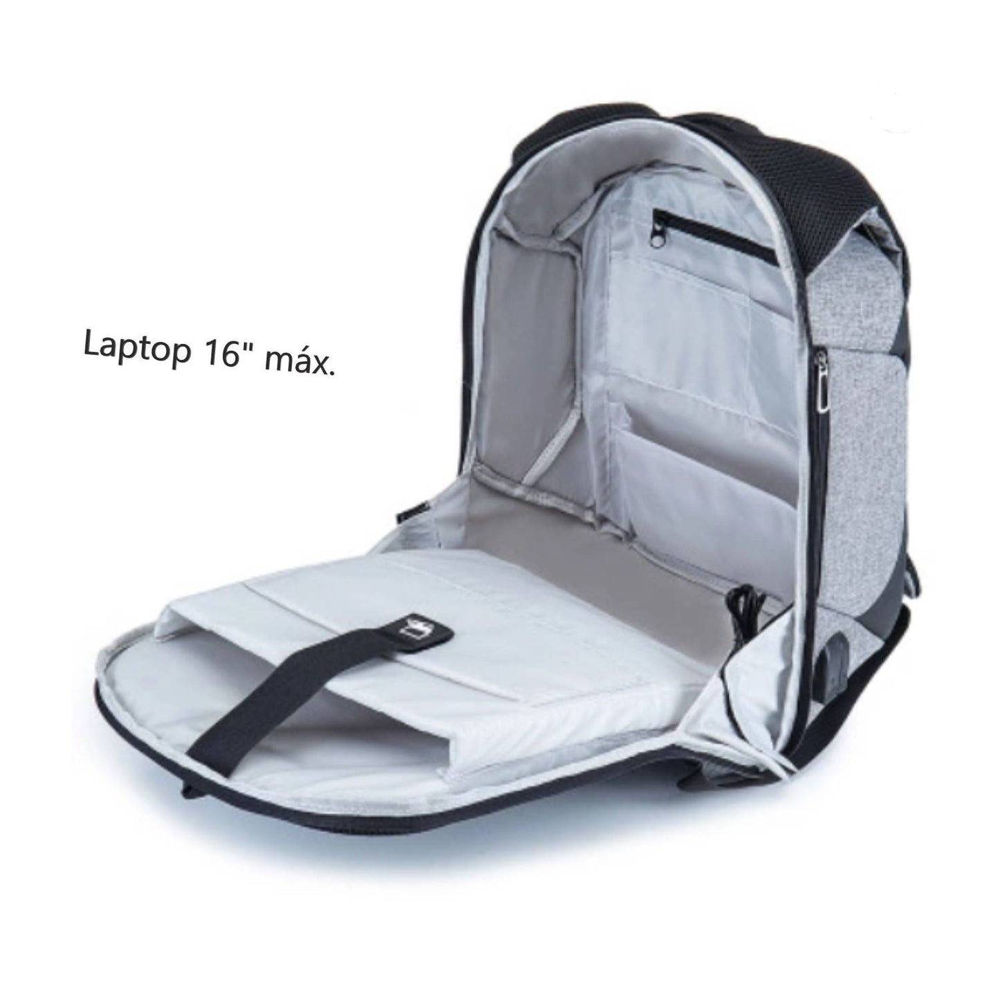 Mochila Antirobo Pacific Hasta 16 Pulgadas Negro – imagen 4