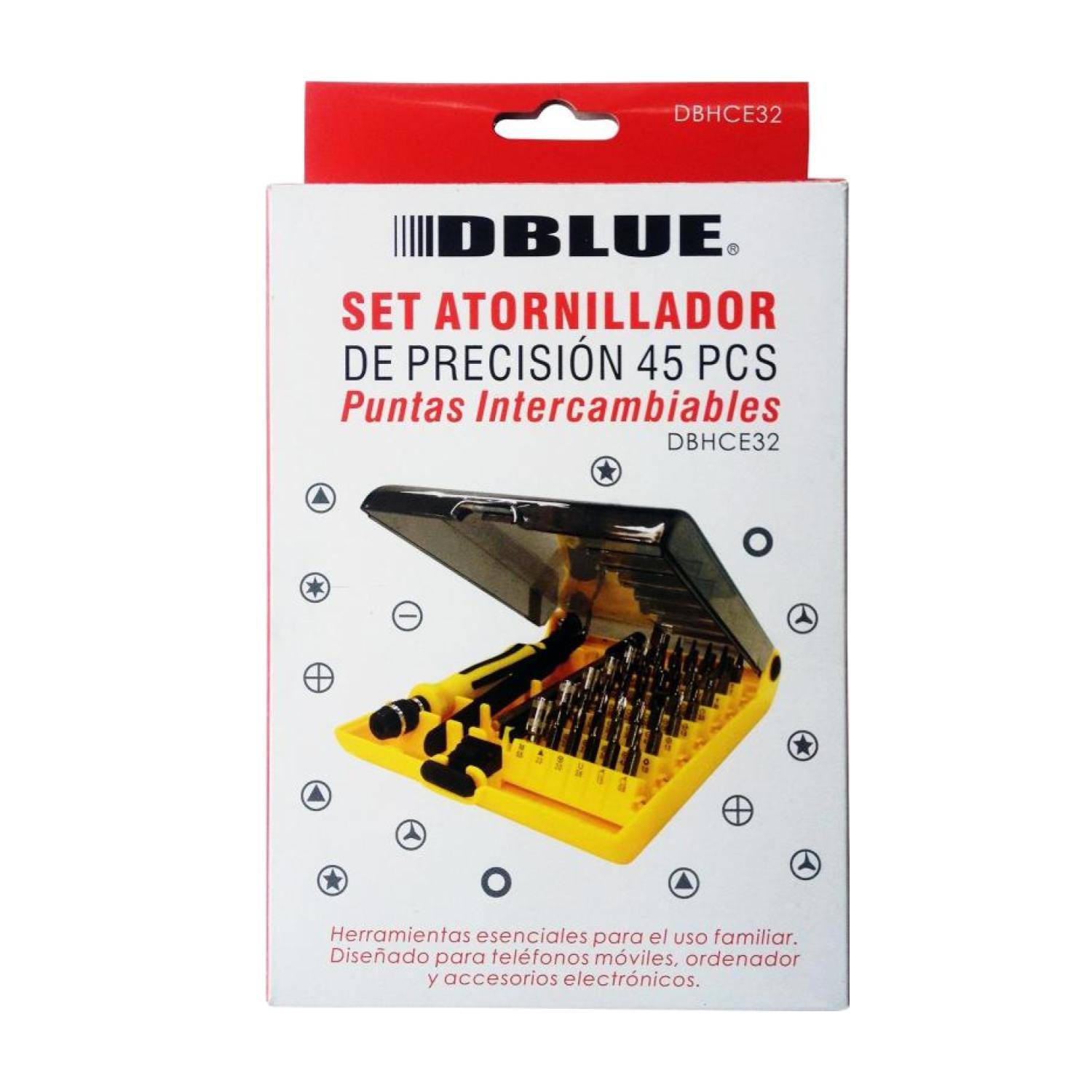 Set De Atornilladores De Precision 45 Piezas Dblue Dbhce32 – imagen 3