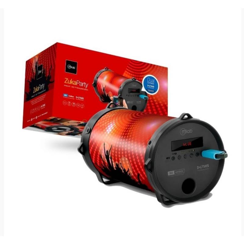 Parlante Bluetooth Microlab Zuka Wave Mod 7284 Rojo – imagen 2