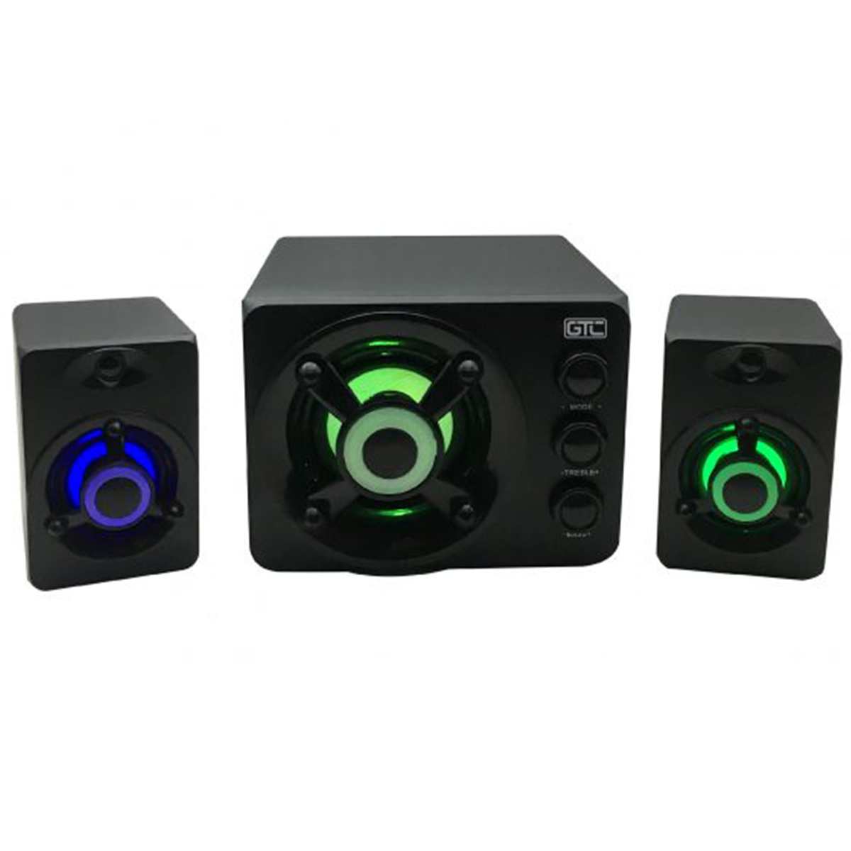 Parlante Bluetooth Subwoofer Gtc SPG-130 Led Negro