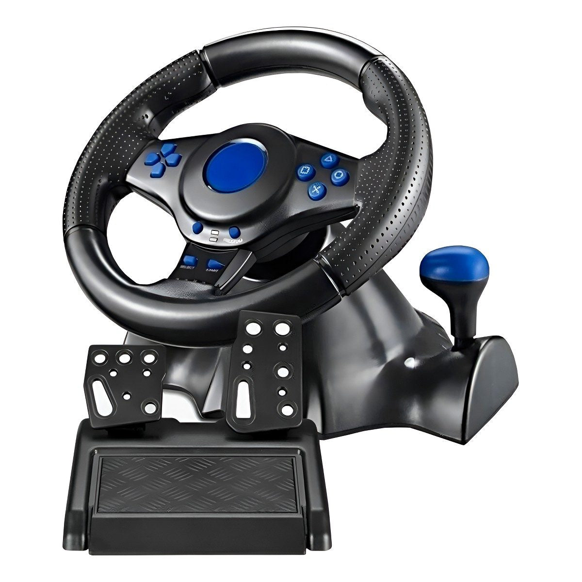 Kit Volante Con Pedales G7-v7 Para Pc Ps4 Xbox Switch Negro