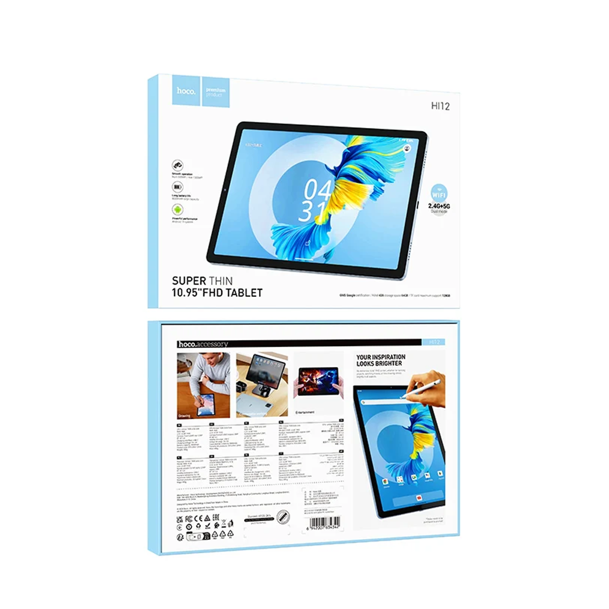 Tablet Hoco Hi12 64gb + 4gb Ram 11 Pulgadas Negro – imagen 2