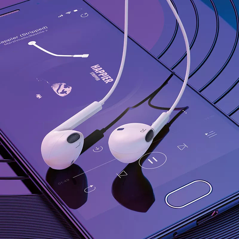 Audifonos In Ear Borofone Conector Tipo C Bm60 Blanco – imagen 3