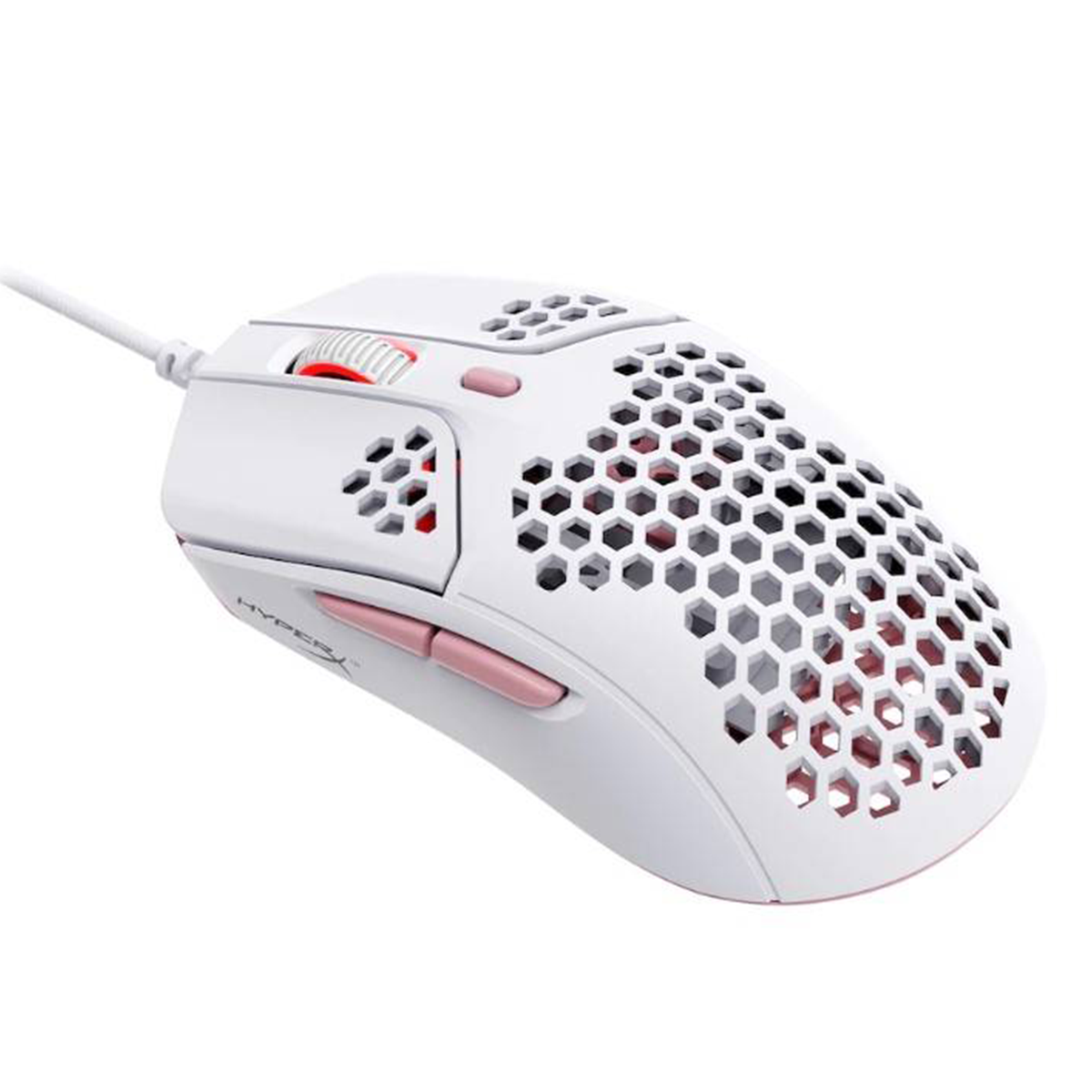 Mouse Gamer Hyperx Pulsefire Haste 16000 Dpi Blanco Rosado