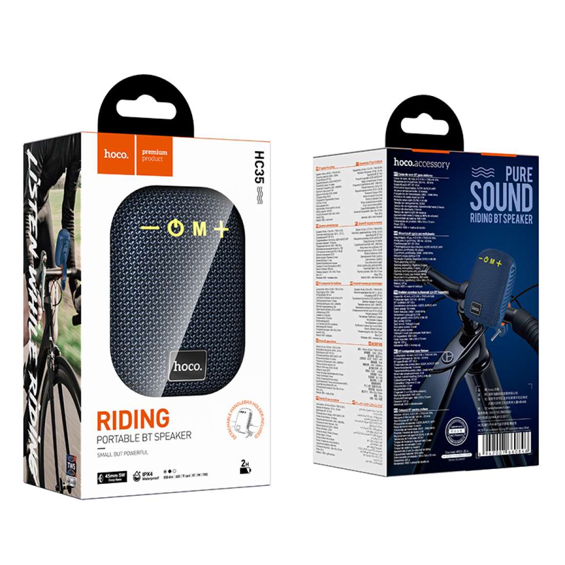 Parlante Bluetooth Hoco Sport Hc35 Fun 5w Azul – imagen 2