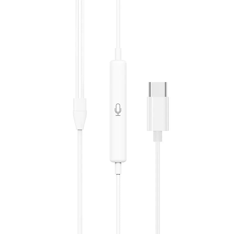 Audifonos In Ear Borofone Conector Tipo C Bm60 Blanco – imagen 2