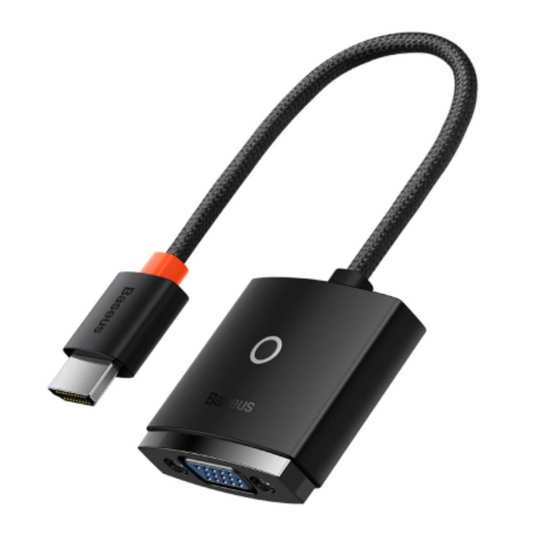 Adaptador Hub Convertidor Hdmi a Vga Con Auxio Baseus Negro