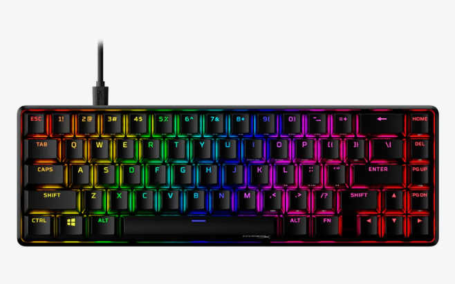 Teclado Gamer Mecanico Hyperx Alloy Origins 65% Switch Red Negro – imagen 2