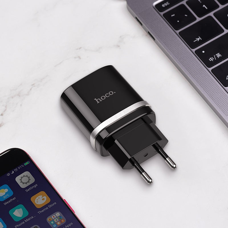 Cargador Carga Rapida Hoco C12Q 18w QC3.0 Negro – imagen 4