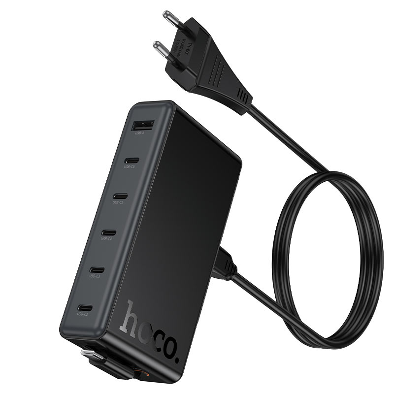 Cargador Estacion De Carga Hoco C151a 50w + Cable Tipo C Negro – imagen 2