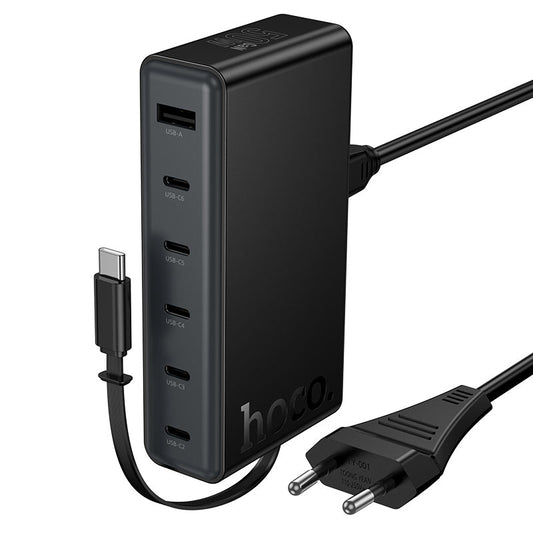 Cargador Estacion De Carga Hoco C151a 50w + Cable Tipo C Negro