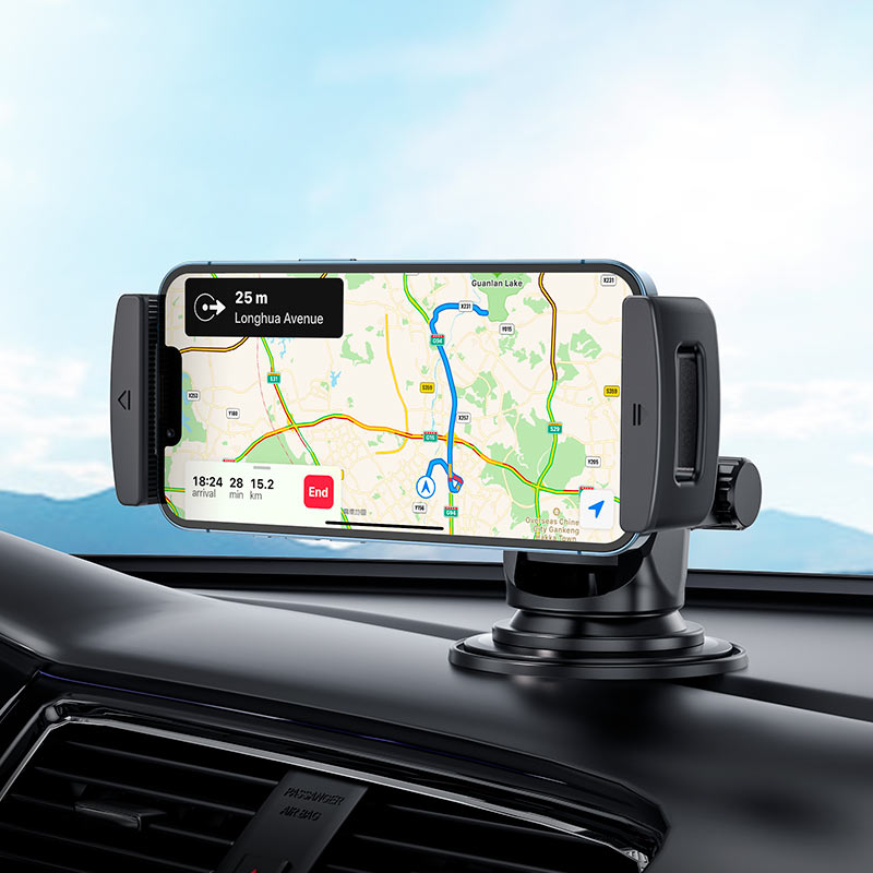 Soporte De Auto Tablero Smartphone Tablet Hoco Ca120 Negro – imagen 4