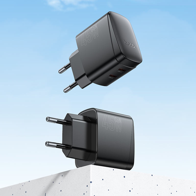 Cargador Carga Rapida Hoco Cs62a 45w Tipo C Negro – imagen 2