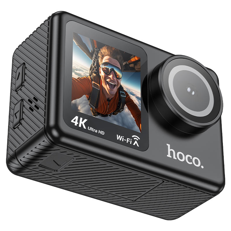 Camara Deportiva Hoco Dv101 4k Dual Camara Negro – imagen 2