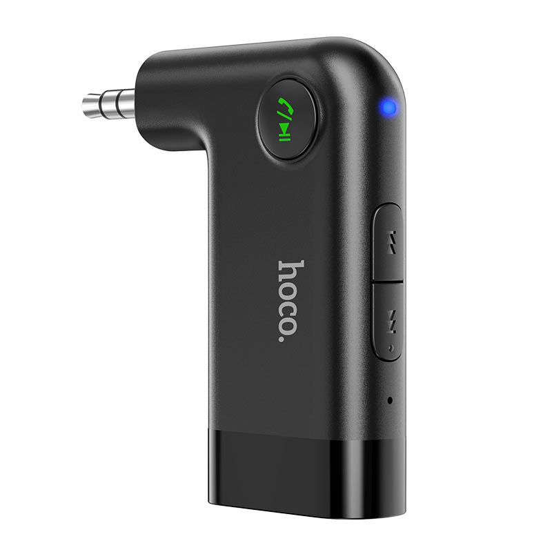 Receptor Bluetooth Auto Hoco E53 Auxiliar Negro – imagen 2